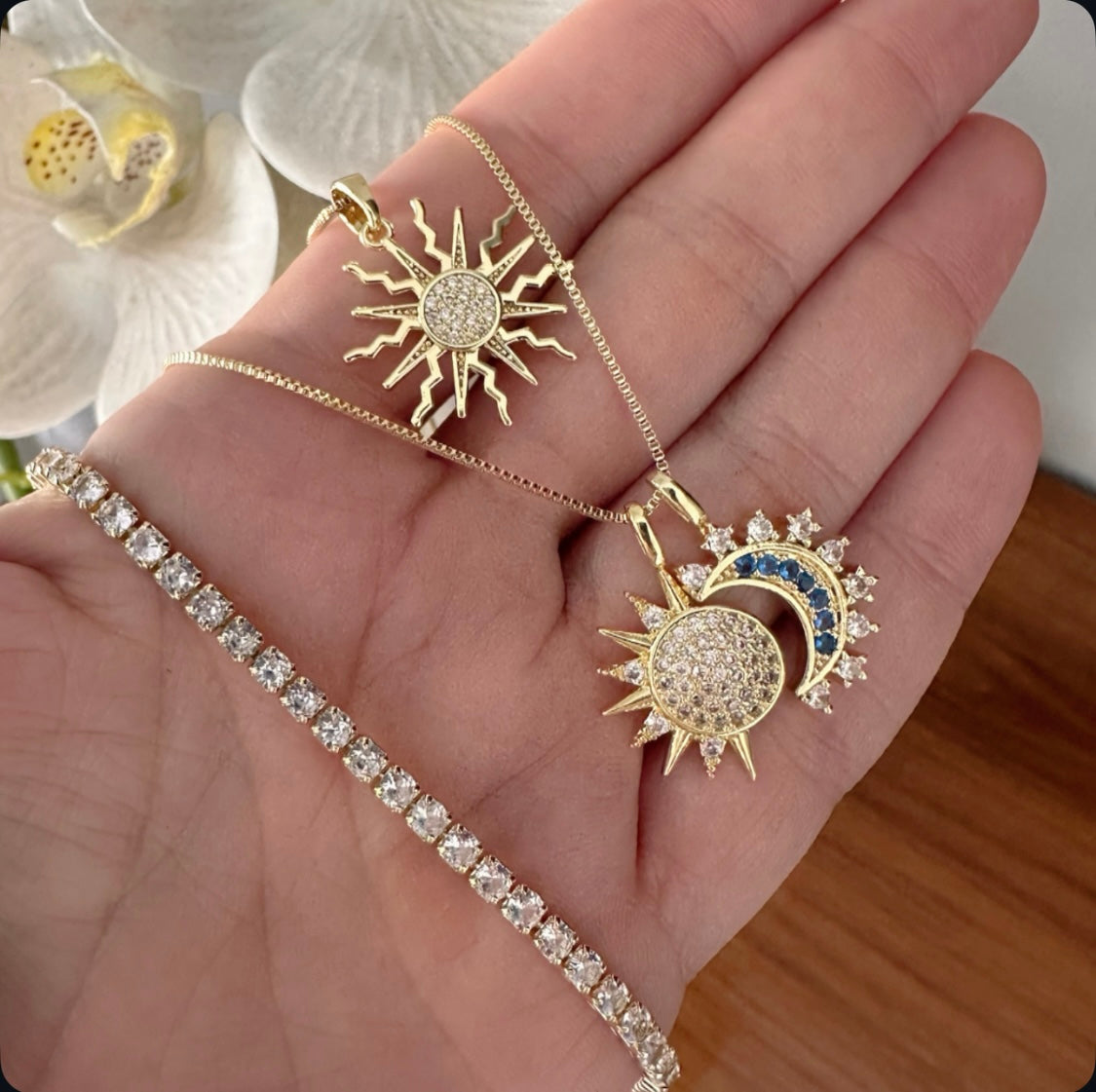 Choker o cadena Sun o Sun & Moon