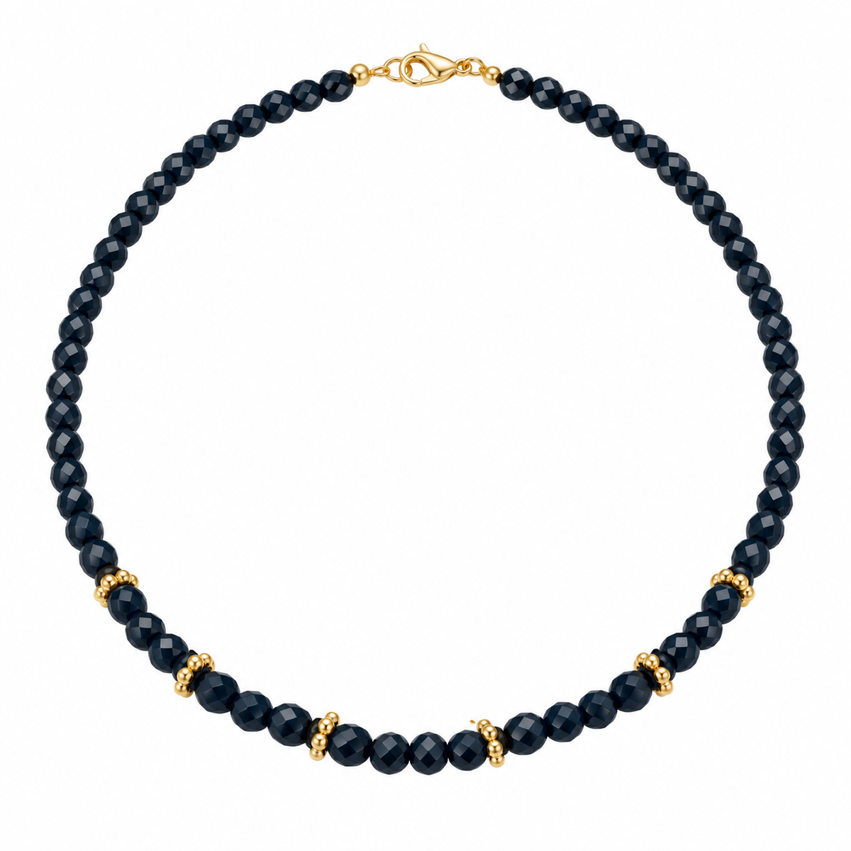 Choker Zafiro faceteado