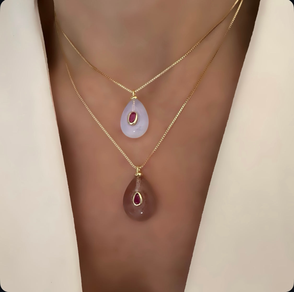 Cadena ópalo o cuarzo fresa