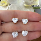 Aretes heart cz
