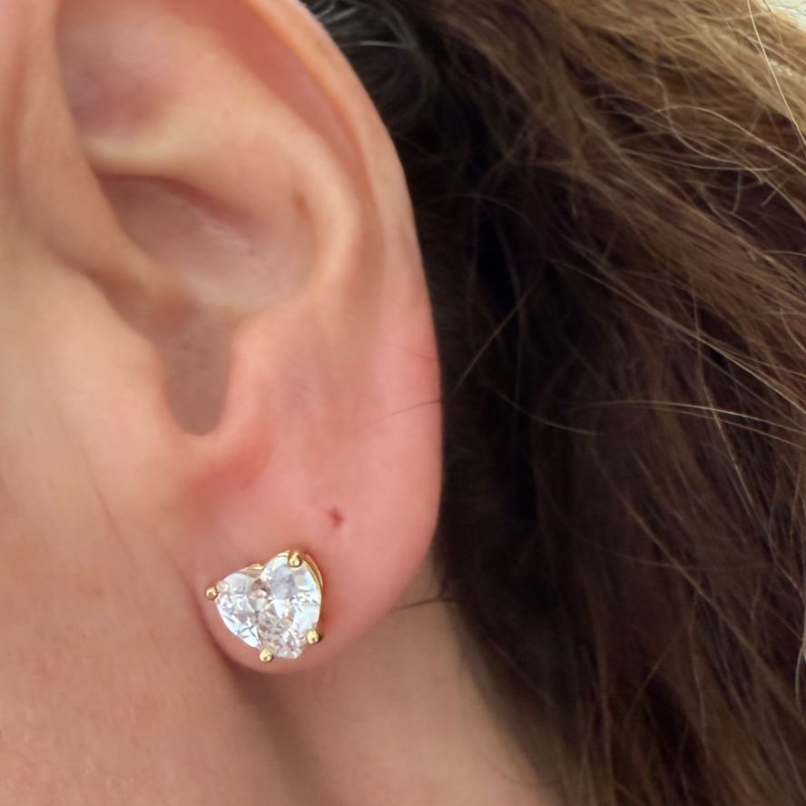 Aretes heart cz