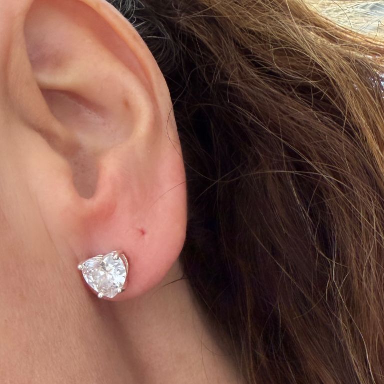 Aretes heart cz