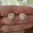 Aretes heart cz