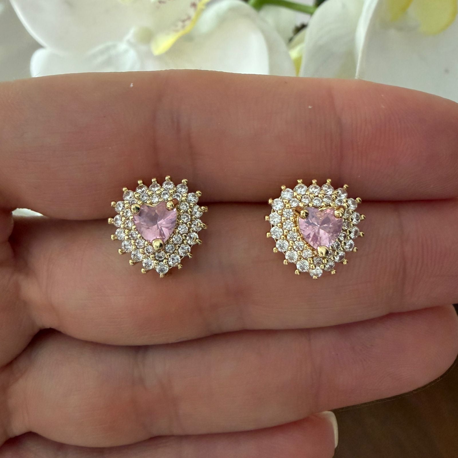 Aretes heart cz