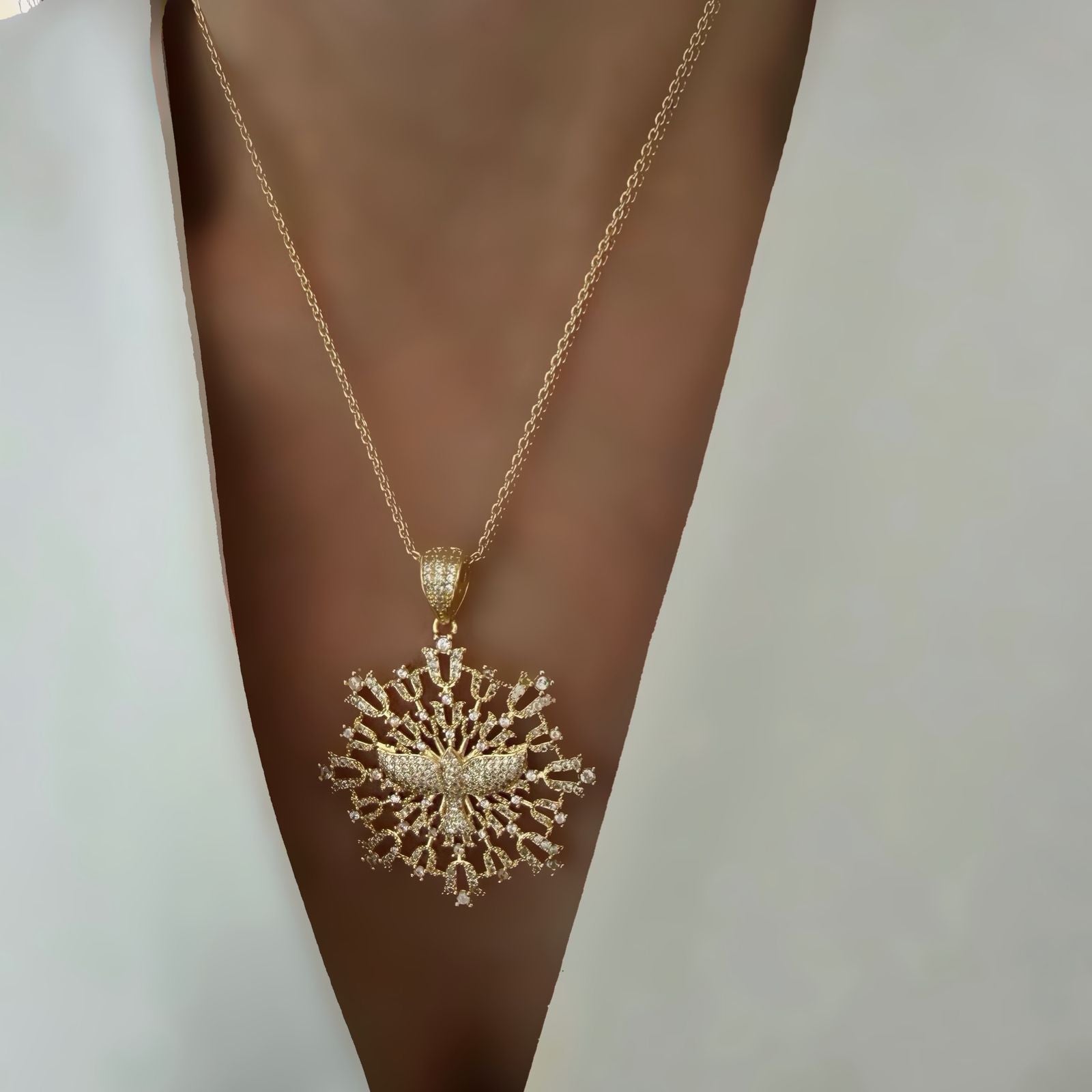 Cadena Espíritu Santo Glam