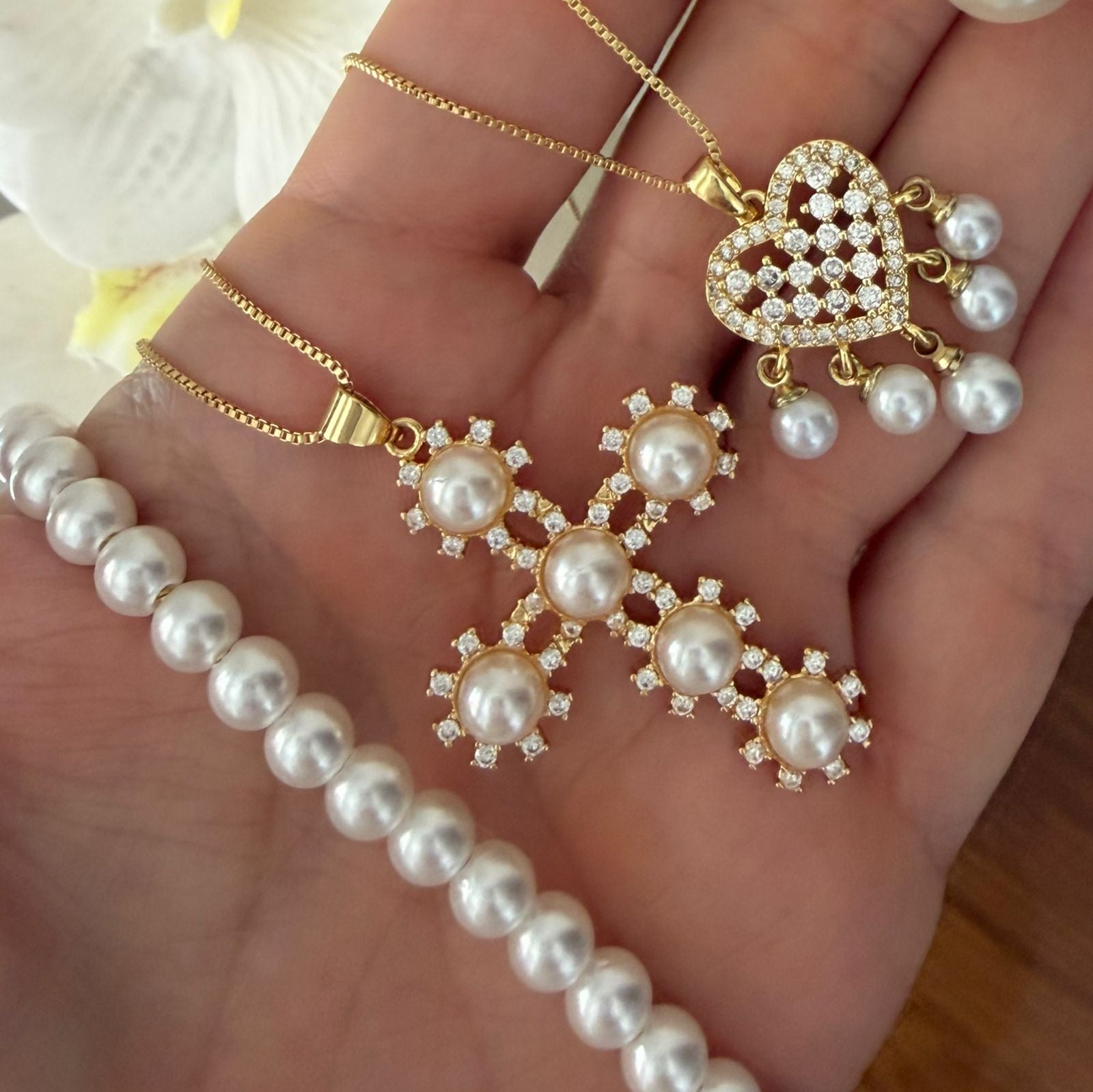Choker PEARLS & cadenas Pearl