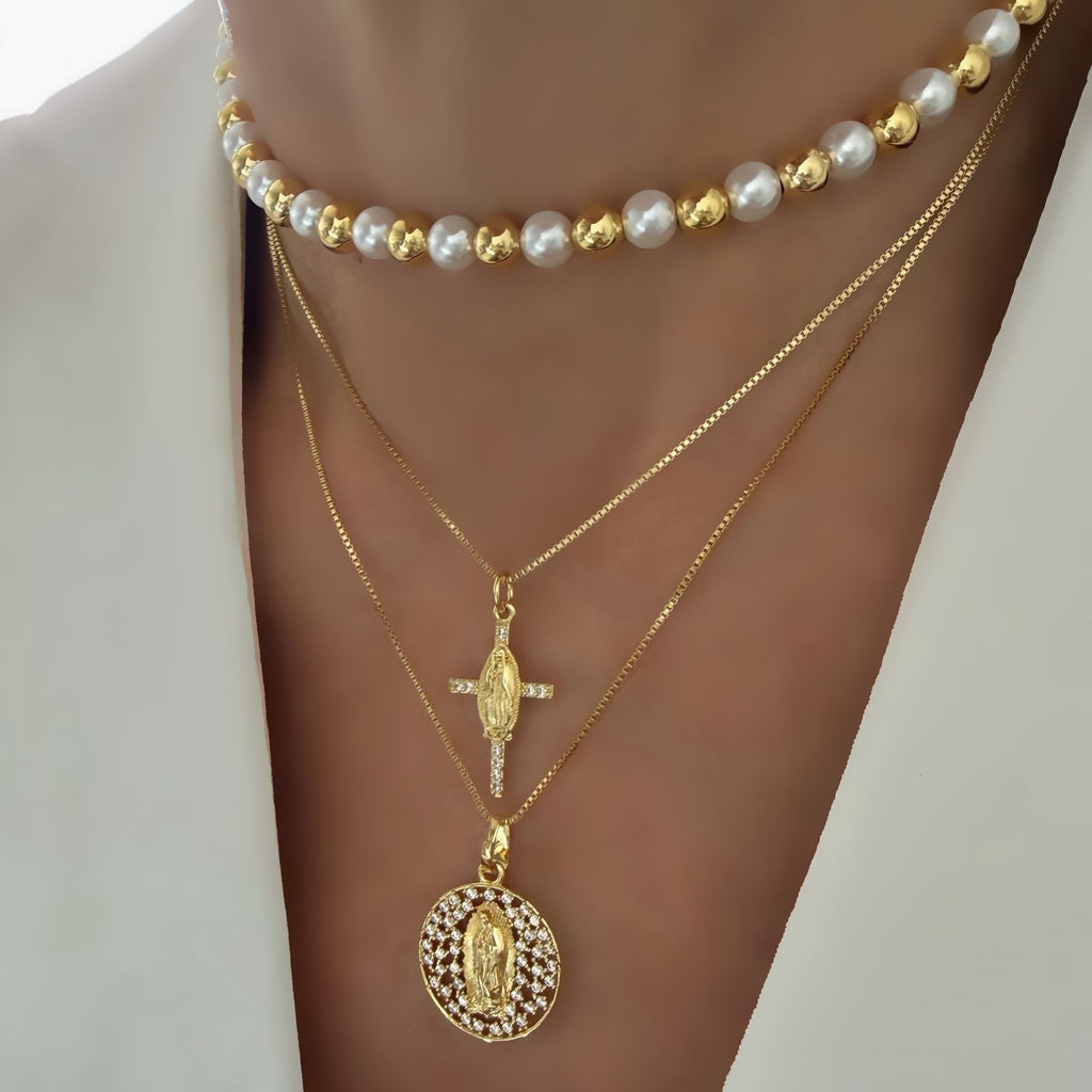 Choker o Cadena Virgen de Guadalupe