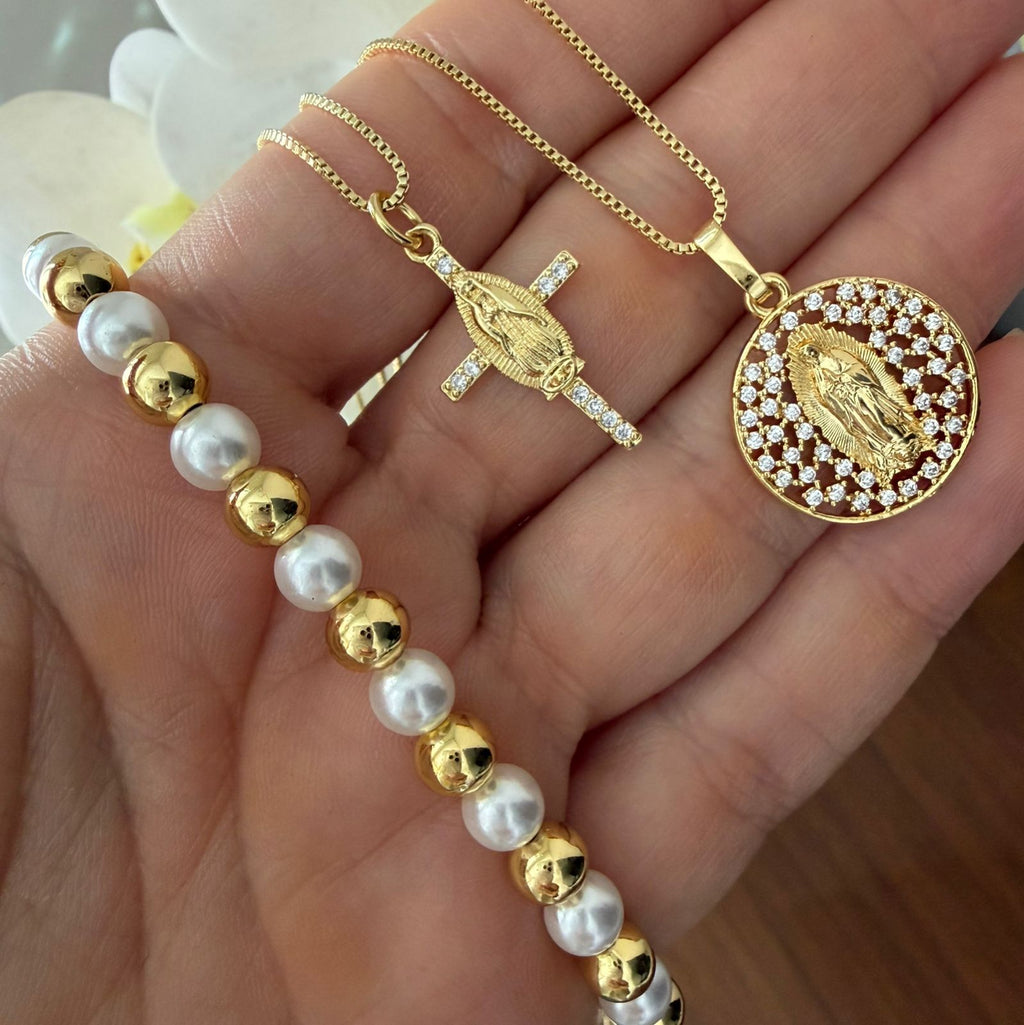 Choker o Cadena Virgen de Guadalupe