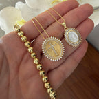 Choker Gold o cadenas cross o Virgen de Guadalupe
