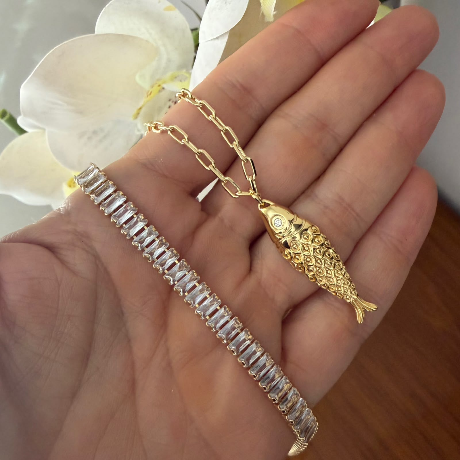 Choker o cadena Fish