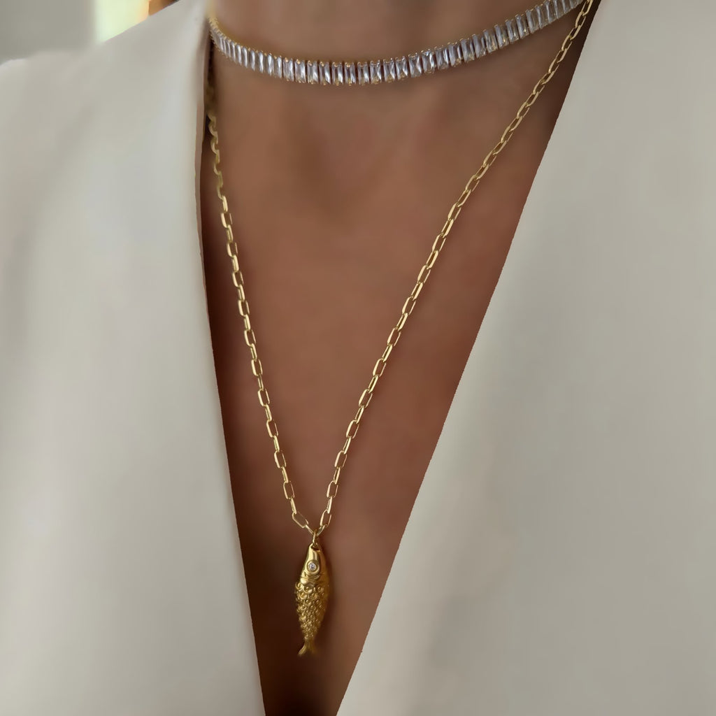 Choker o cadena Fish