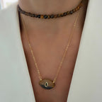 Choker y Evil Eye ojo de tigre