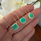 Cadenas Shapes cz Emerald lab