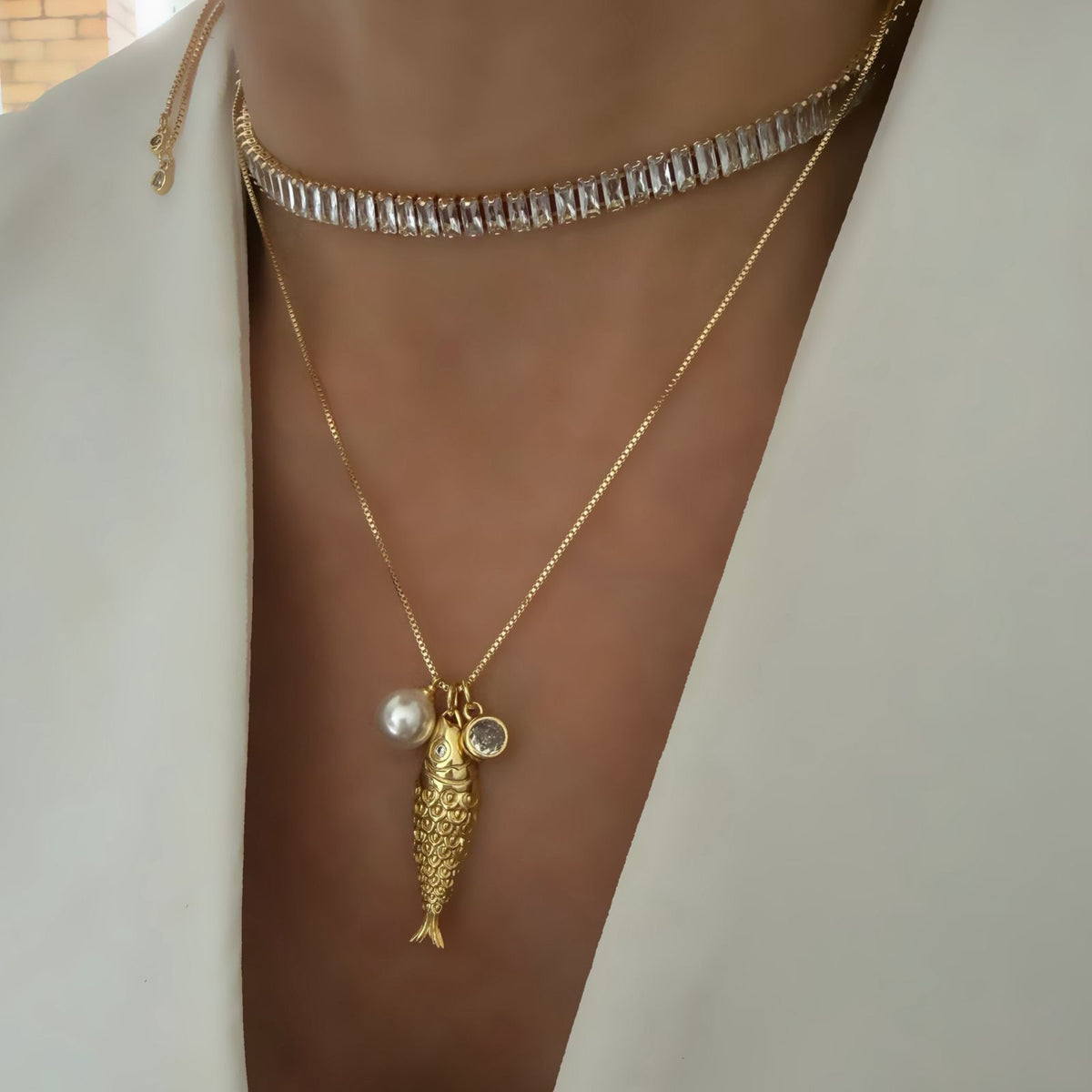 Choker o cadena Fish