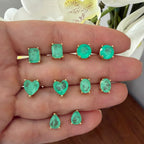 Aretes Shapes Emerald lab mini 0.8 mm