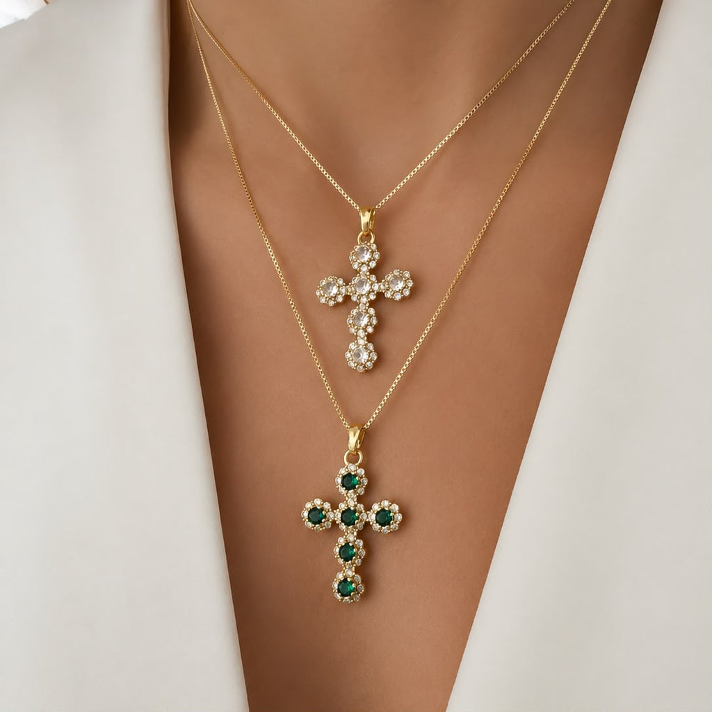 Cadena Cross blanco o verde