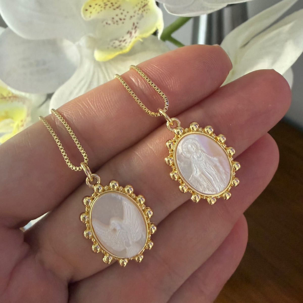 Cadena Espíritu Santo o Virgen Milagrosa