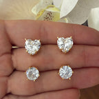 Aretes heart o Circle