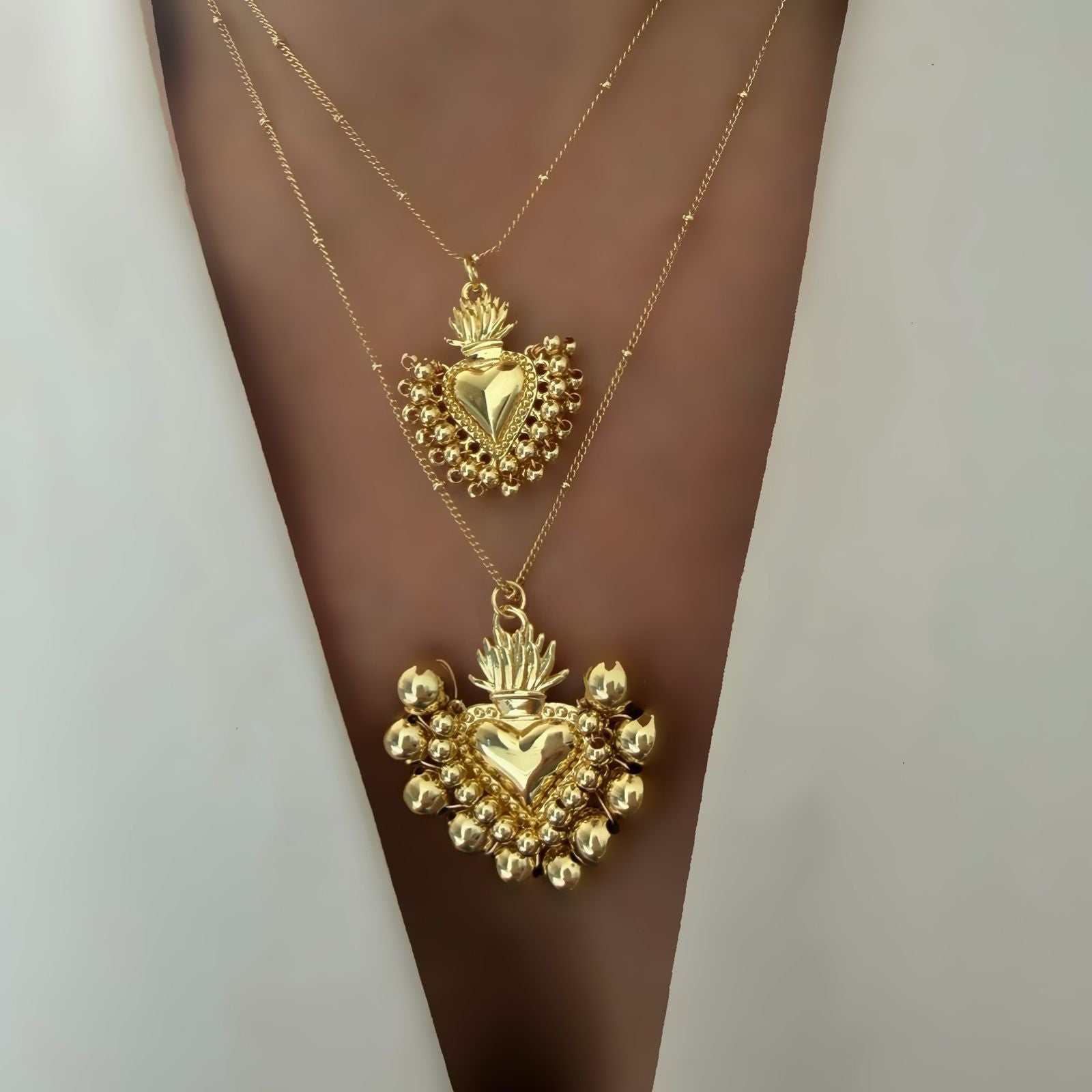 Cadena Sagrado Corazón Gold