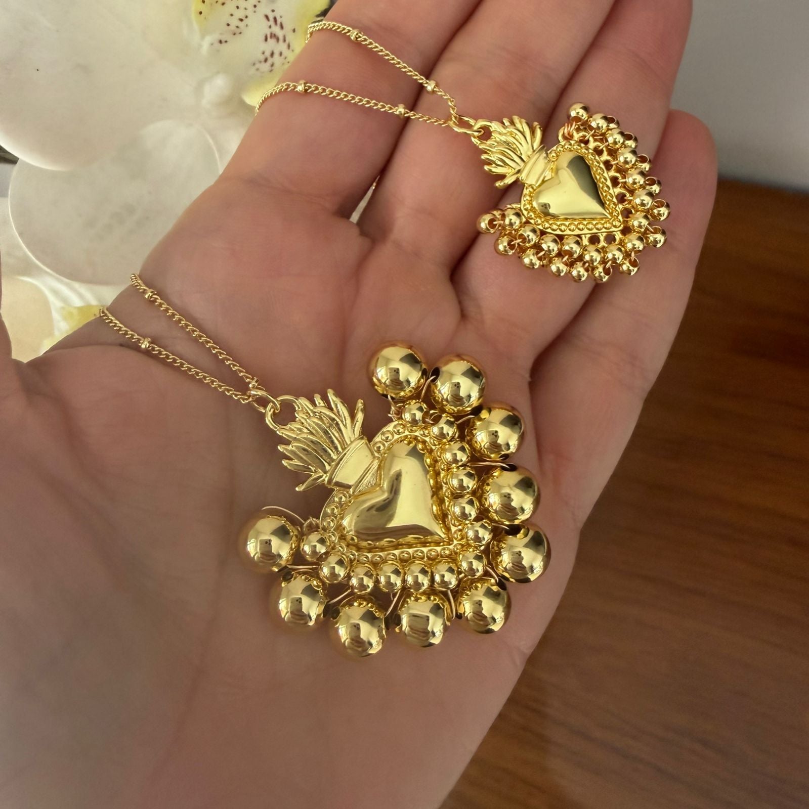 Cadena Sagrado Corazón Gold