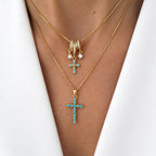 Cadenas cross turquesa