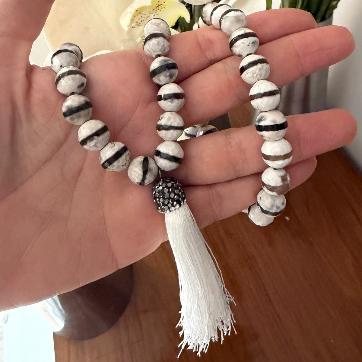 Cadena Ágata con borla