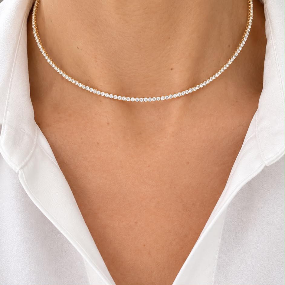 Choker Gold cz