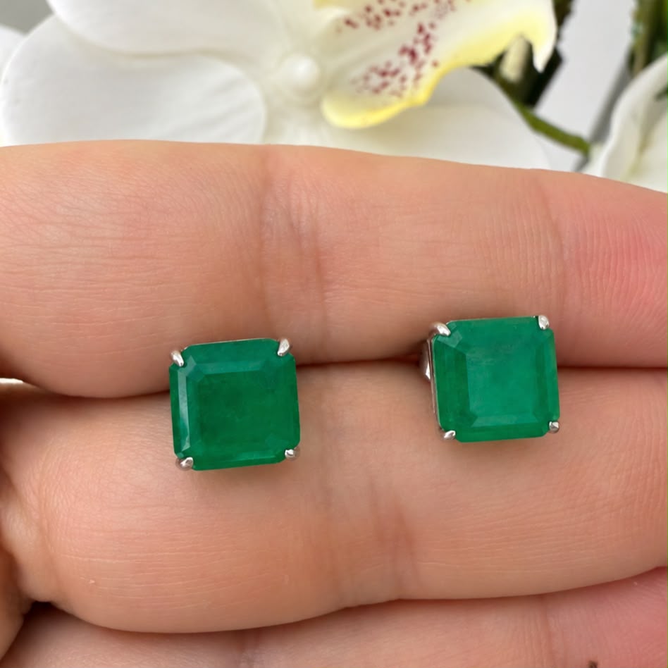 Aretes Emerald lab sq