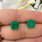 Aretes Emerald lab sq