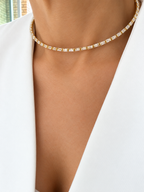 Choker cz baguette
