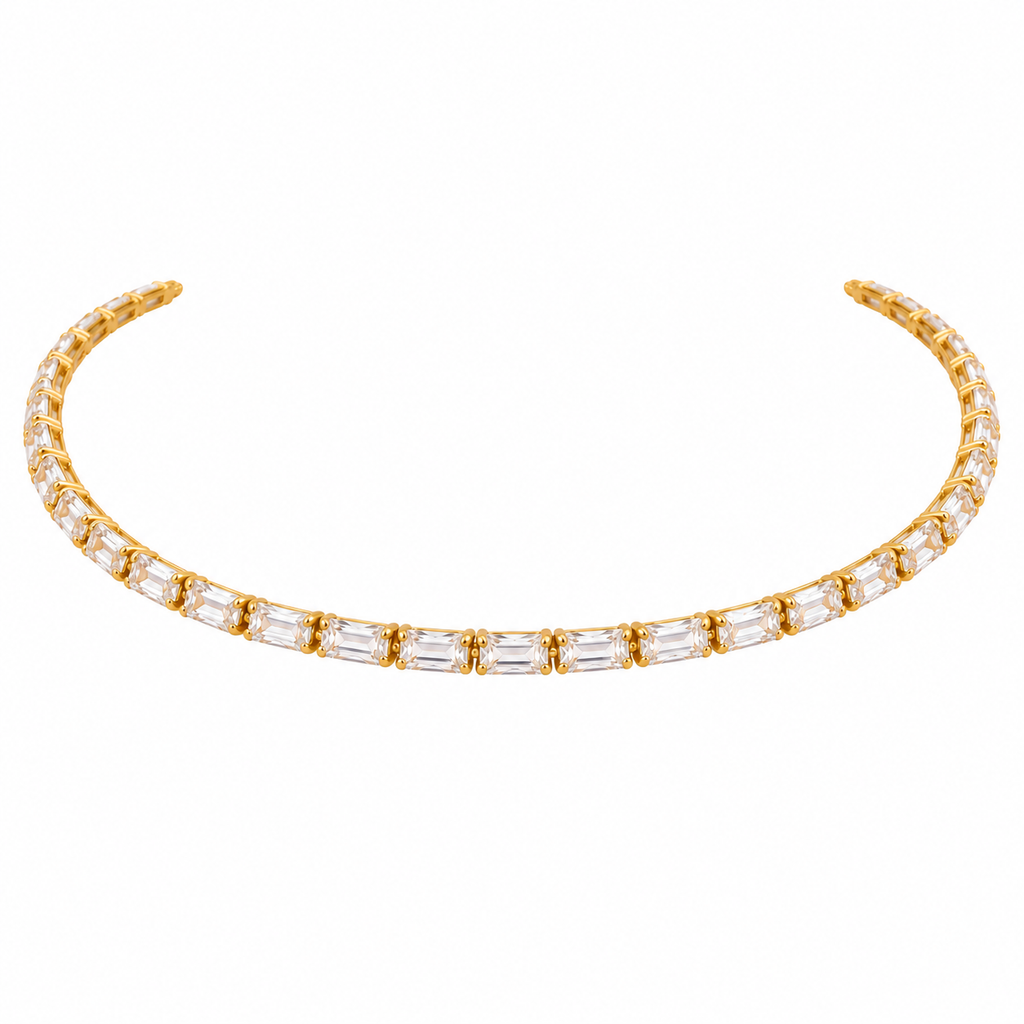 Choker cz baguette