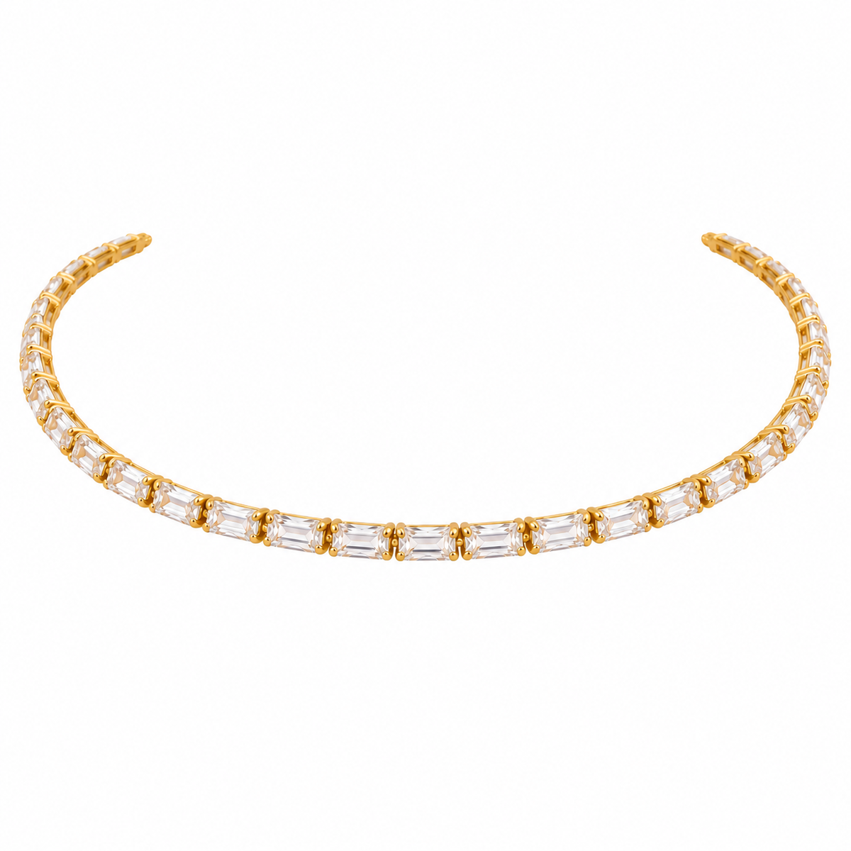 Choker cz baguette