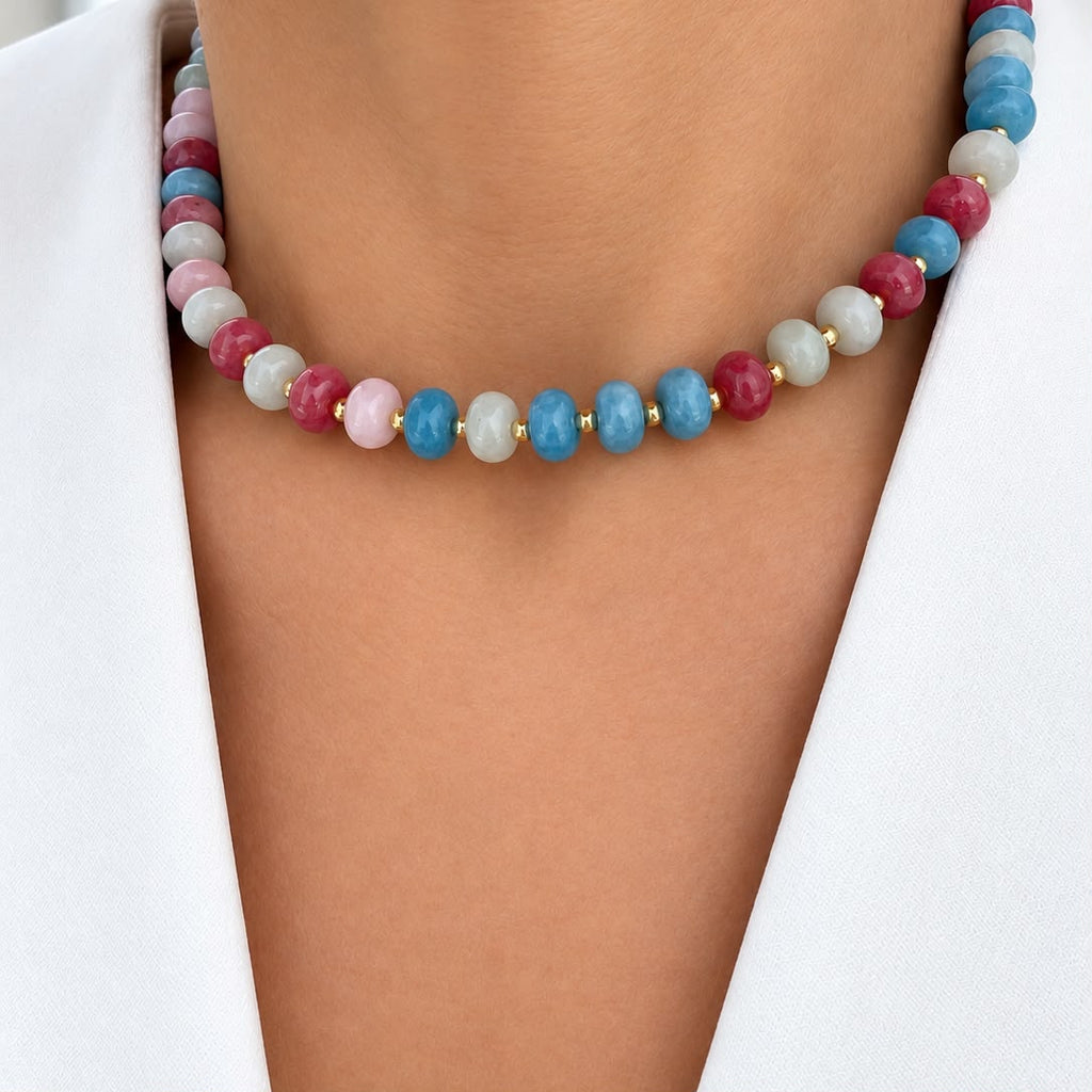 Choker jade de colores