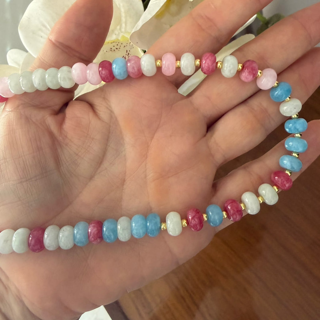 Choker jade de colores