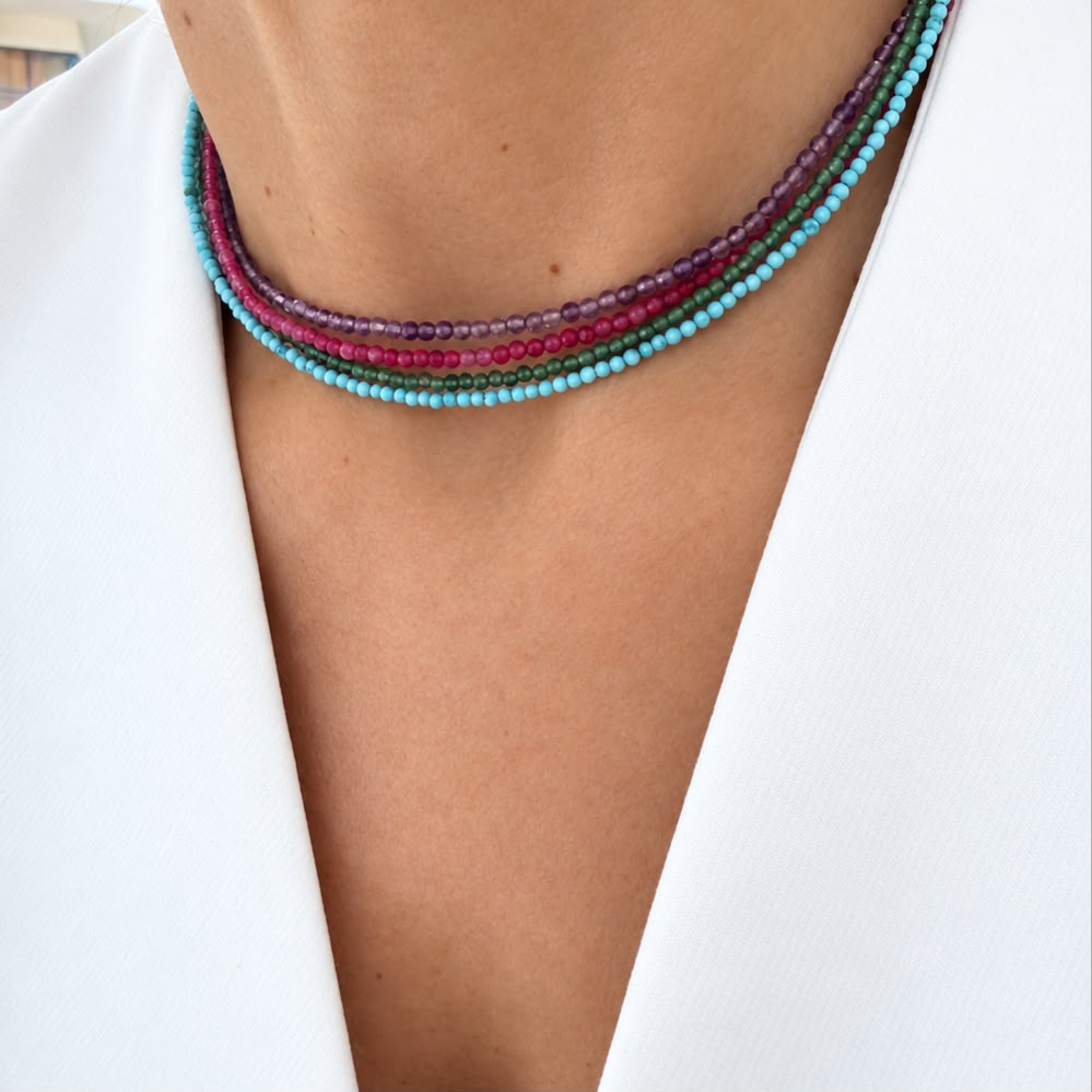 Chokers piedras naturales 0.2 mm