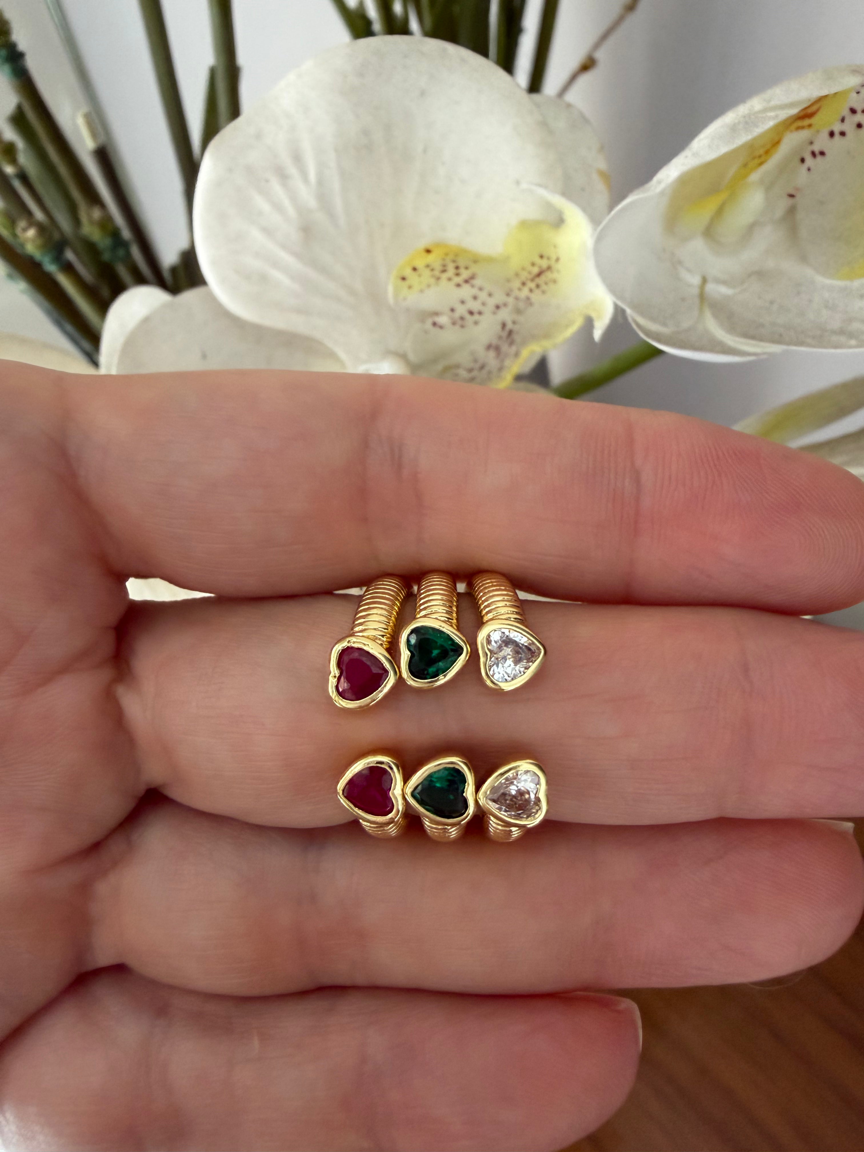 Anillo heart talla 8