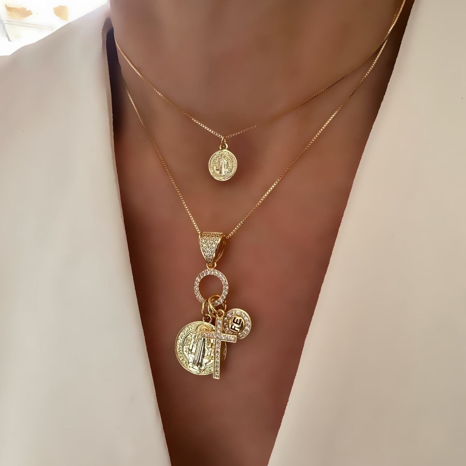 Cadena San Benito mini o charms