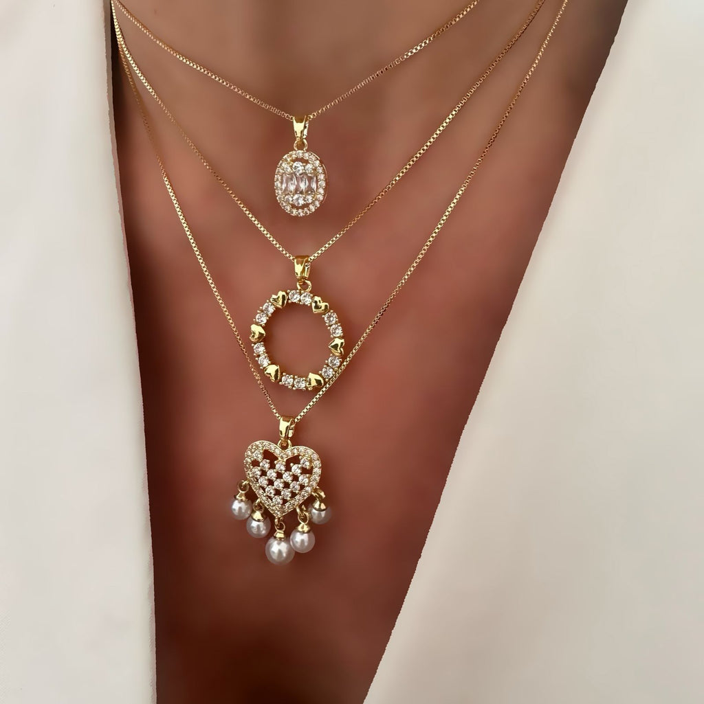 Cadenas oval o circle o heart