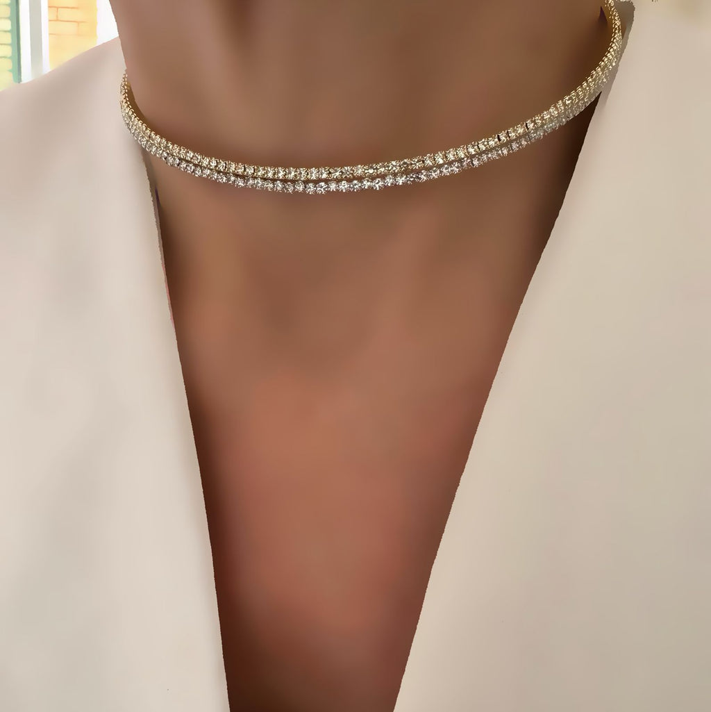 Choker gold o silver