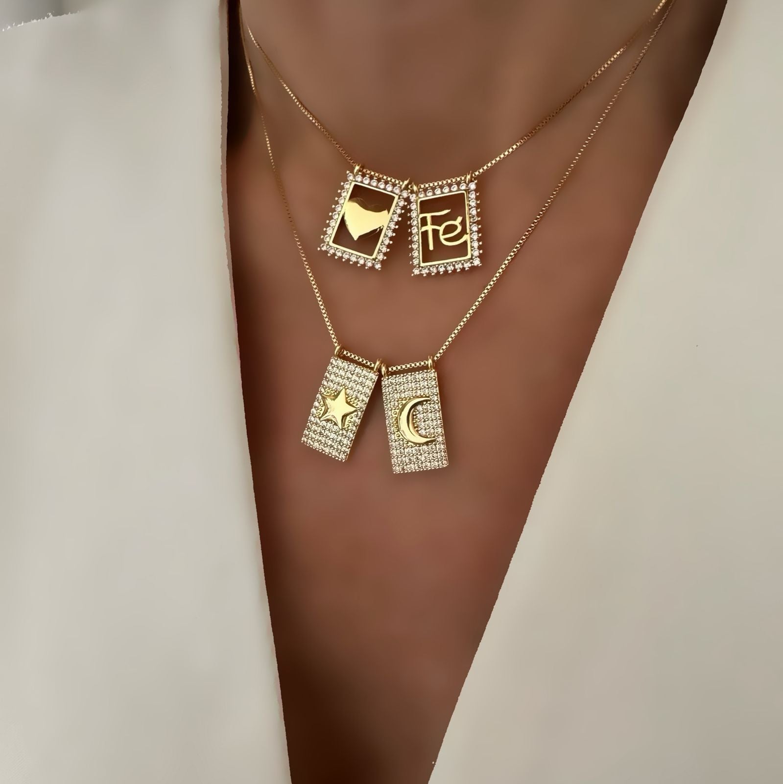 Escapulario Fe o Moon & Star