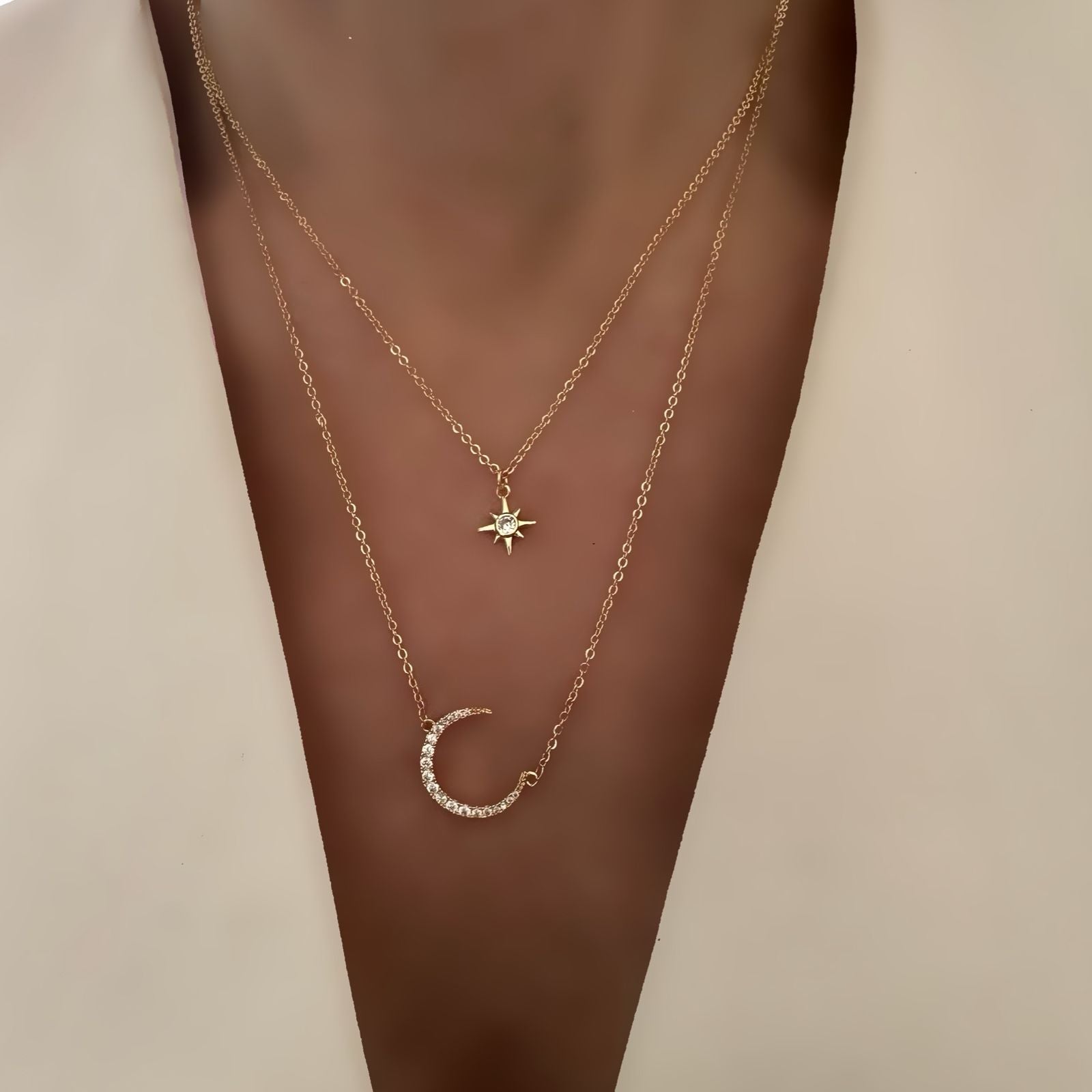Cadena moon & star