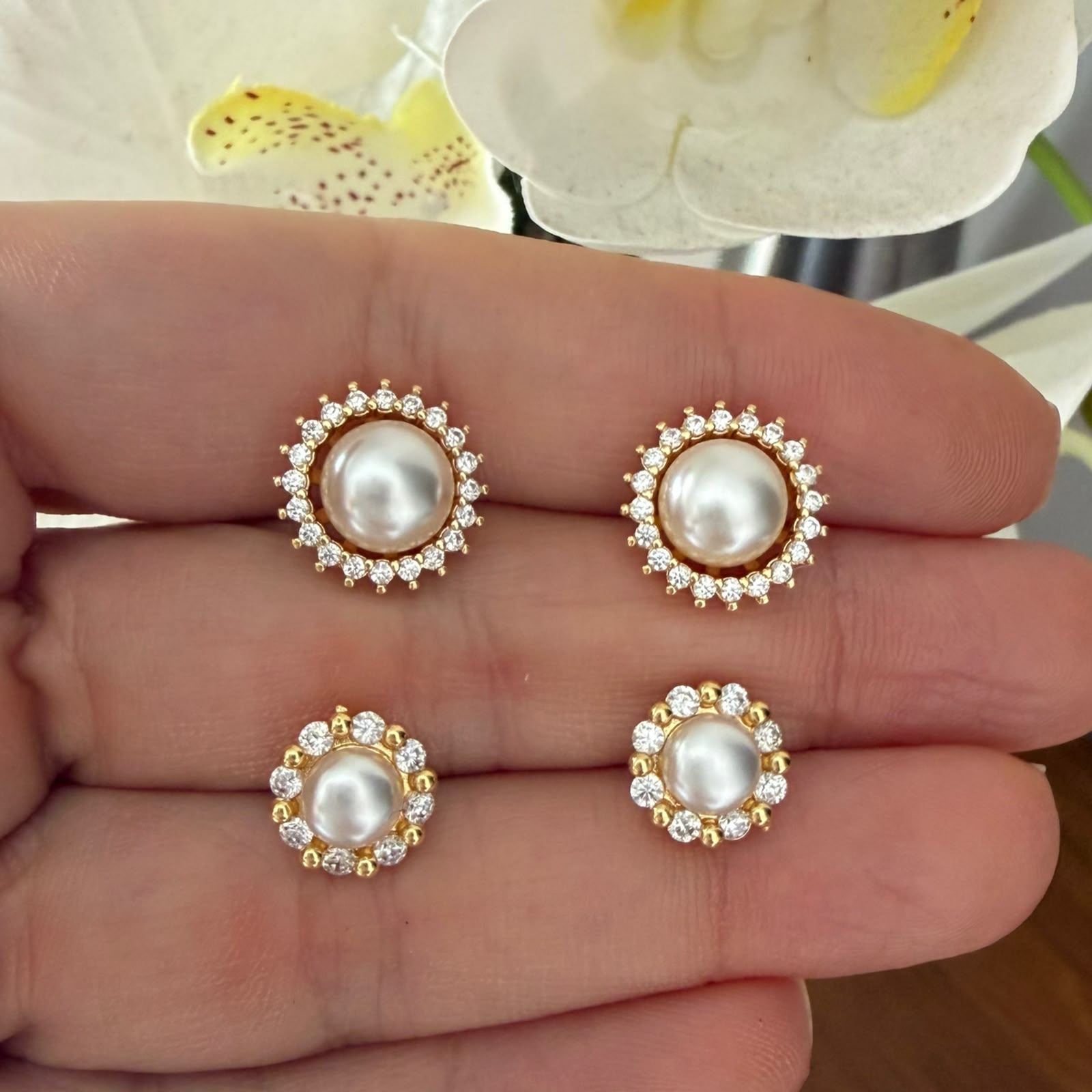 Aretes Pearl S o M