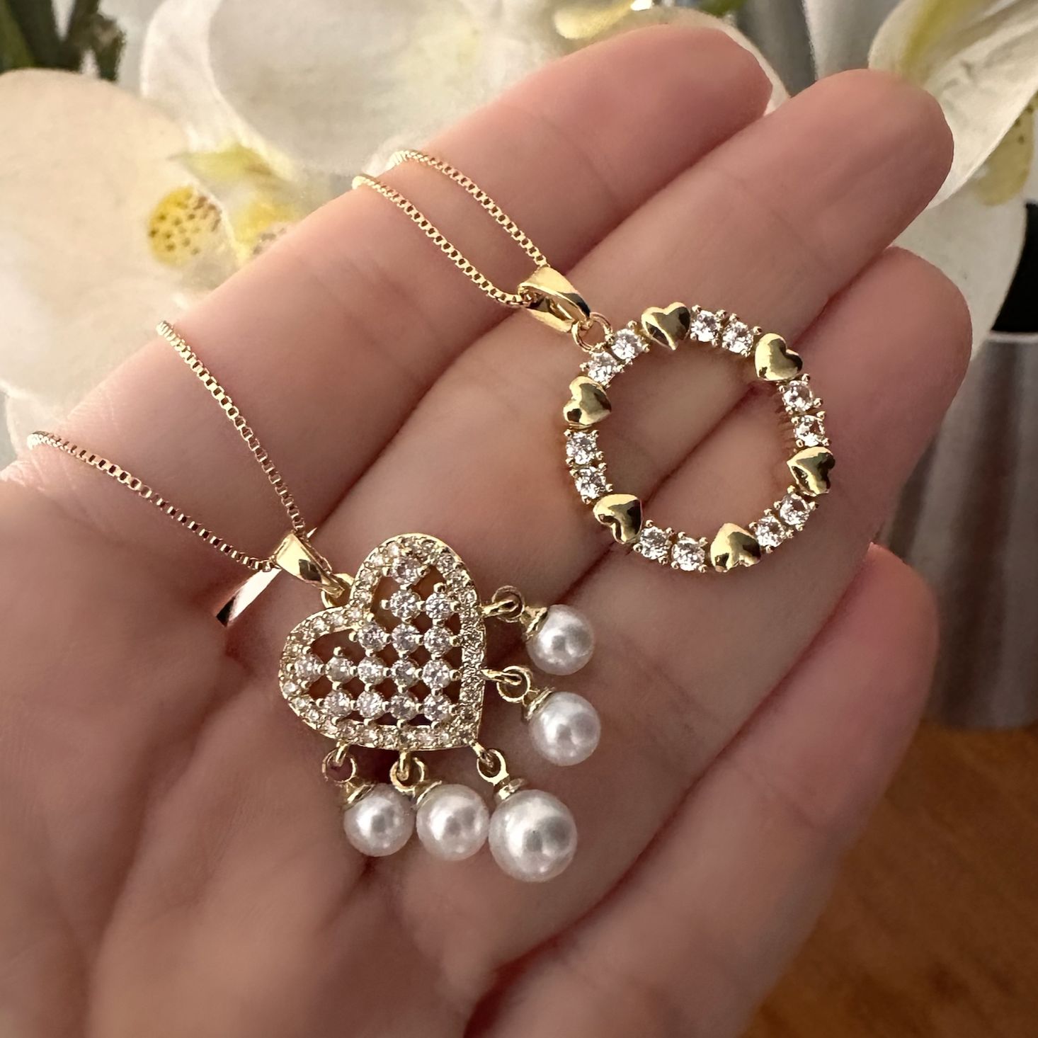 Cadenas oval o circle o heart