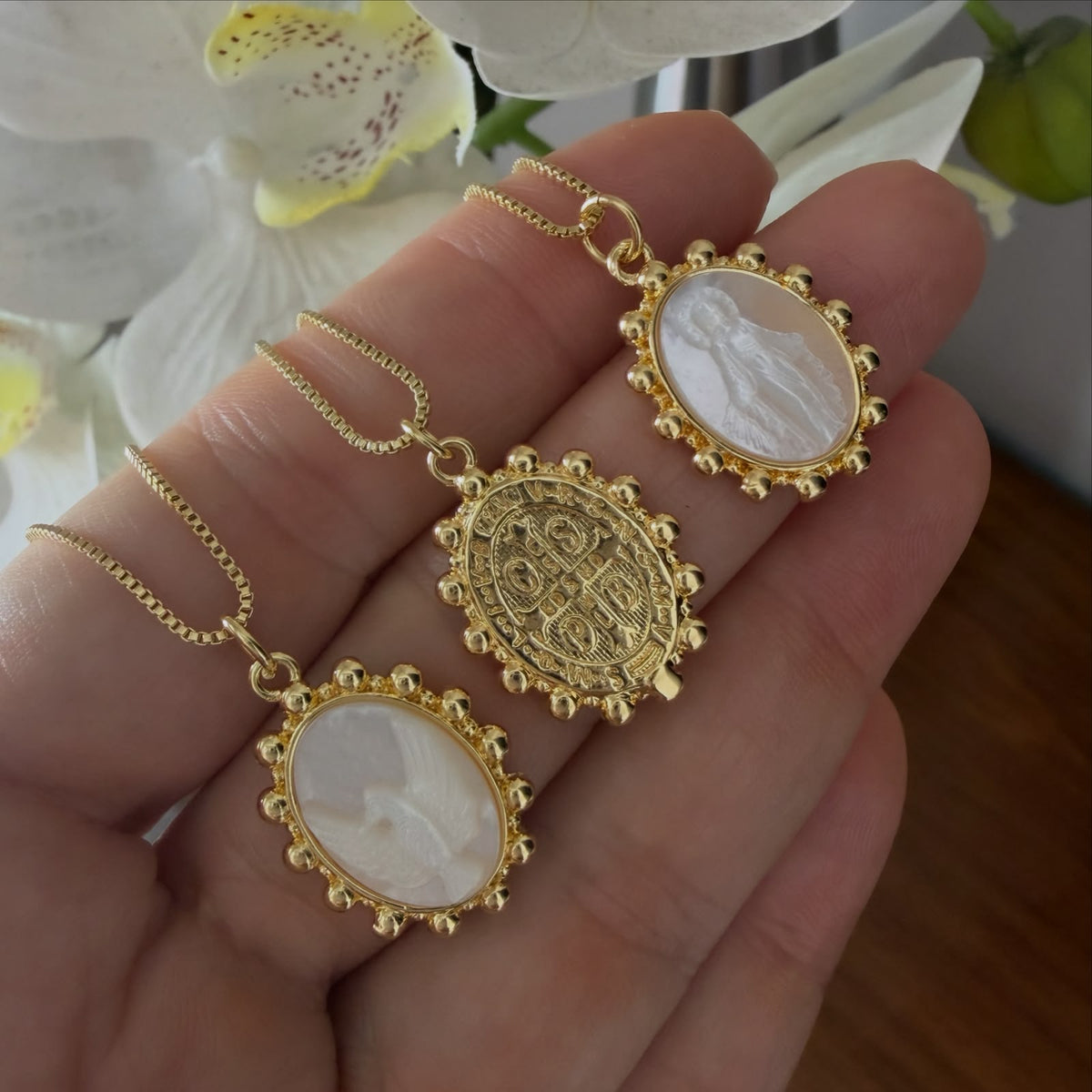 Cadena Espíritu Santo o Virgen Milagrosa