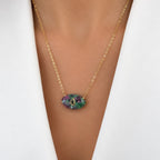 Cadena Zoisita Evil Eye