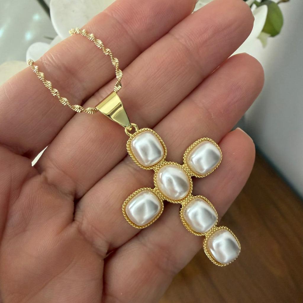 cadena cross big pearl