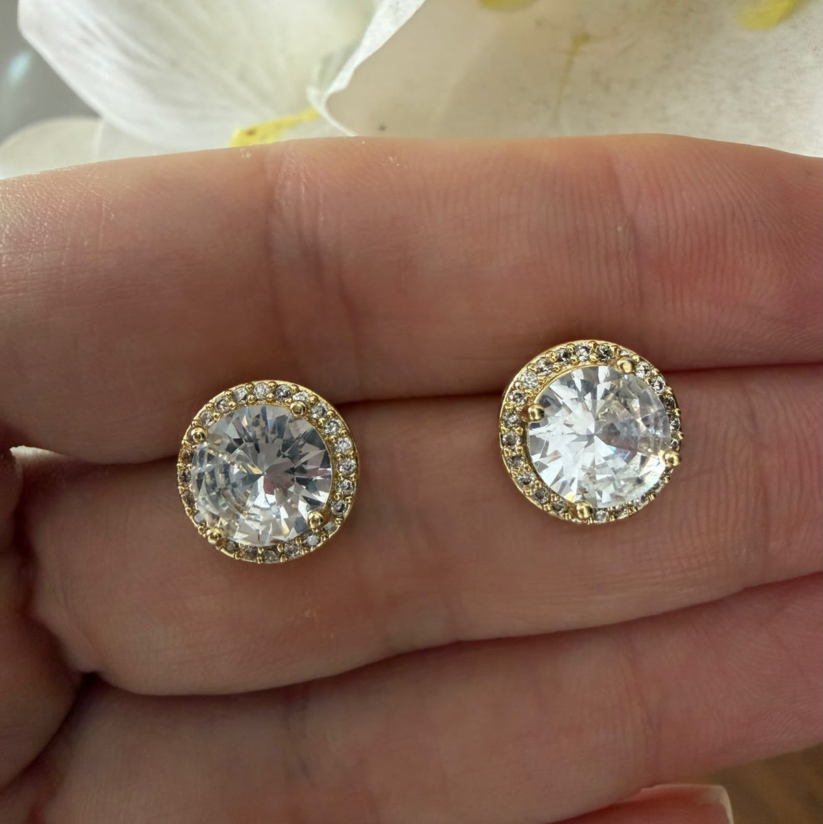 Aretes cz circle