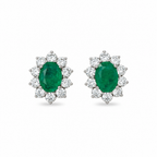 aretes emerald lab silver