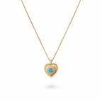 Cadena con dije de corazón y sombra suave