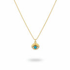 Cadena Evil eye turquesa